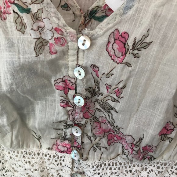 Zimmermann Cream Floral Sleeveless Cott on Play Suit Size 8 - Picture 7 of 15